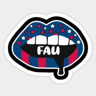 FAU Lips Sticker